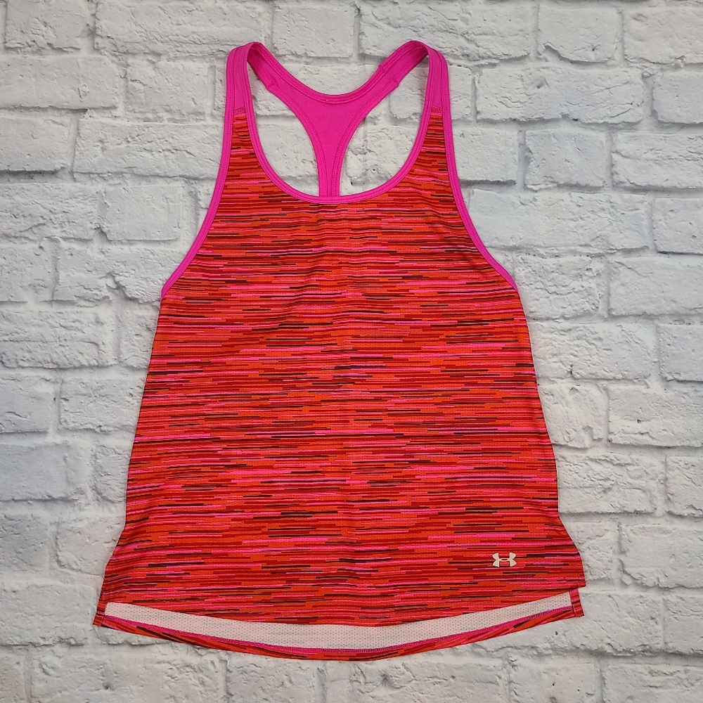 Under Armour Pink/Orange/Black Racerback Tank
